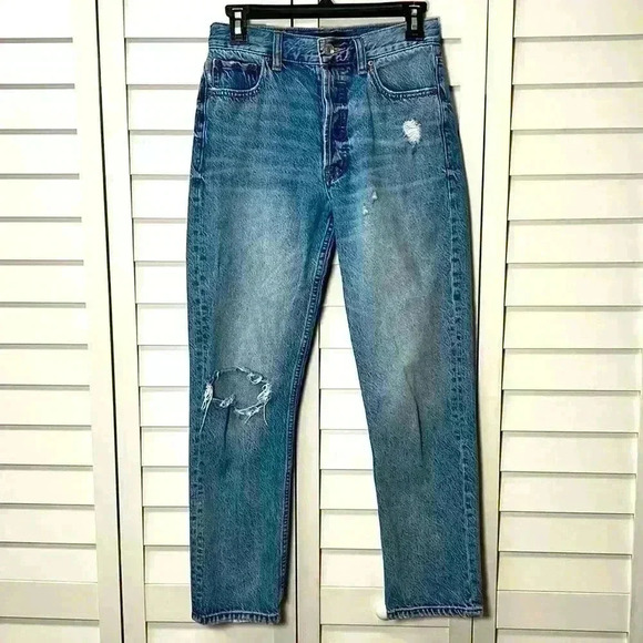Aeropostale 90’s Super High Rise Straight Jeans Size 2 - Picture 1 of 9